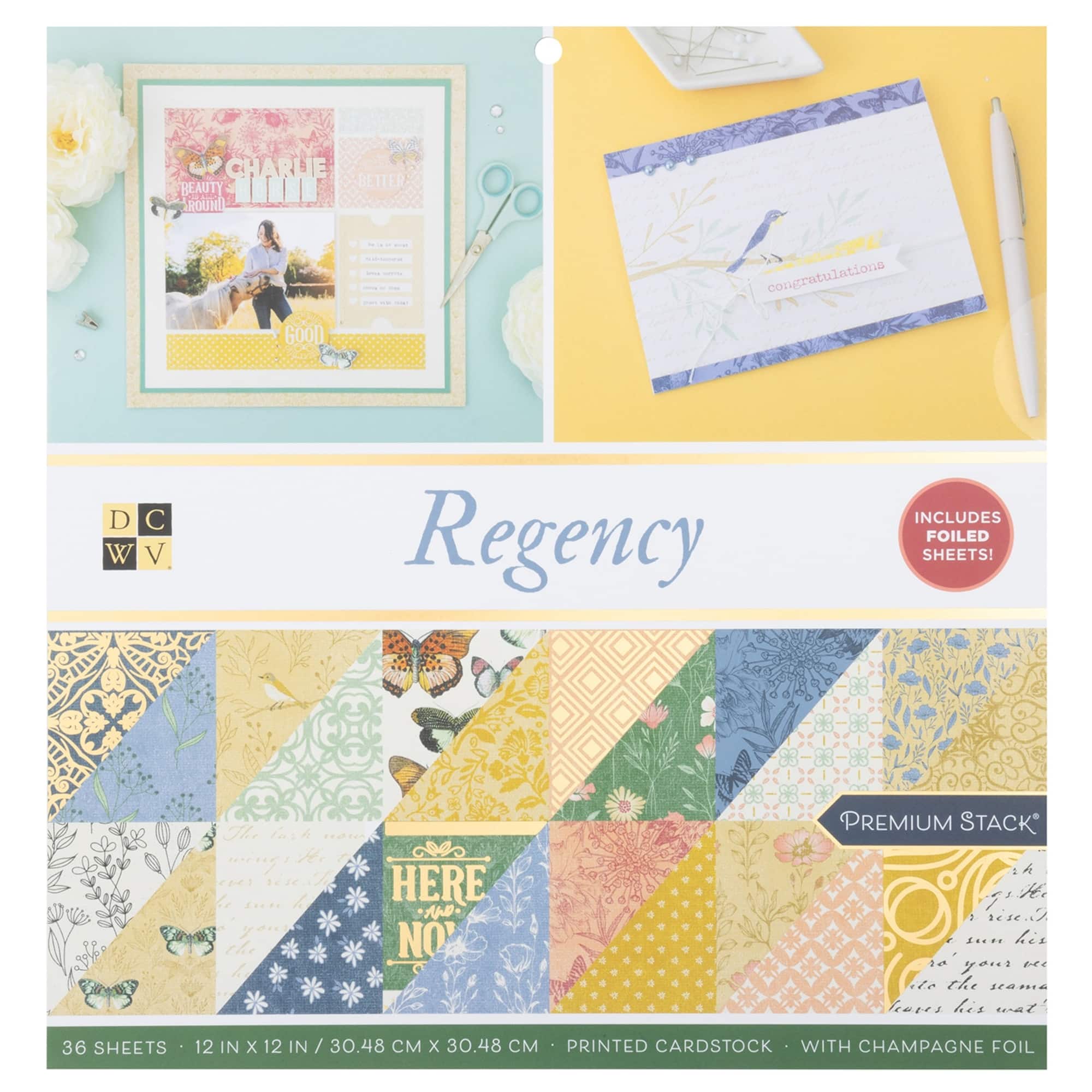 DCWV® 12" x 12" Premium Paper Regency, 36 Sheets